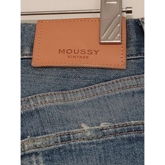 Moussy Vintage Skinny Jeans Women's 23 Medium Wash 24x25 Distressed Japanese - Picture 3 of 13